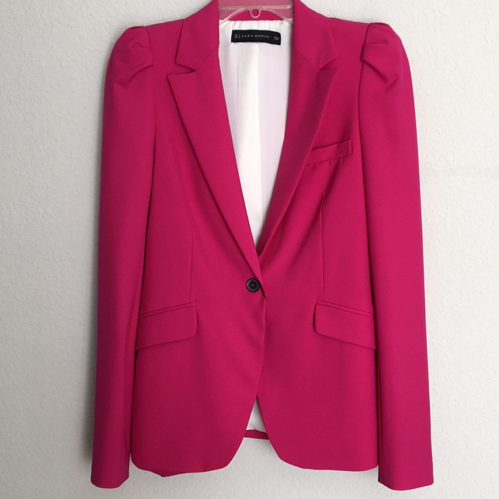 Zara One Button Blazer